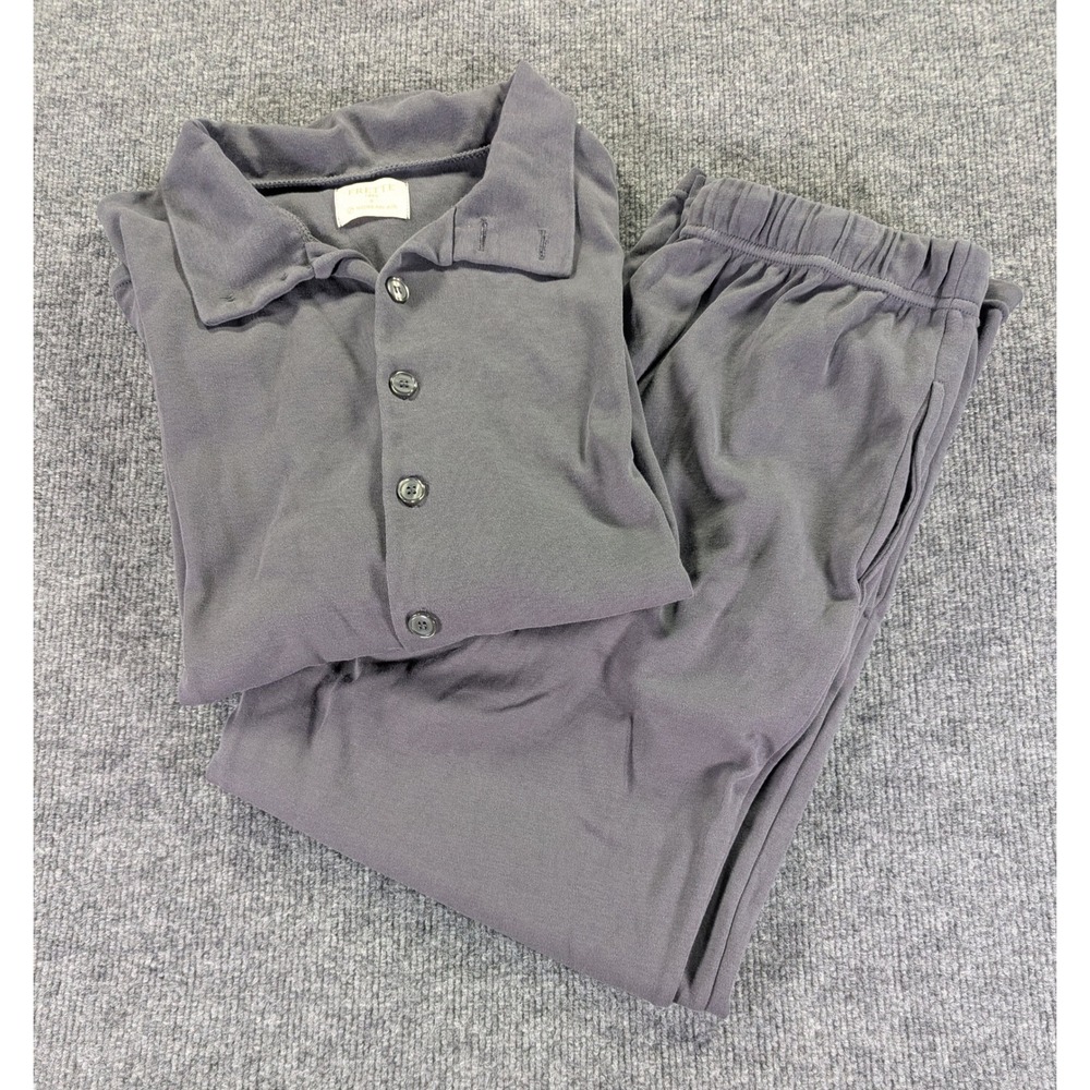 Frette x Korean Air Lounge Set Unisex Large Gray Cotton Shirt Pants G Dragon